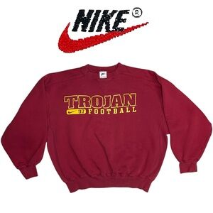 Nike 90s USC Trojans Football Crewneck Sweater